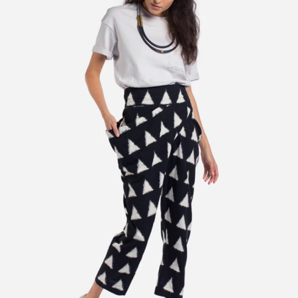 Matter Prints Sideswept Dhoti in Trikora